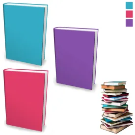 3X Stretchable Book Covers School College Jumbo One Size Fits Most Fabric Colors