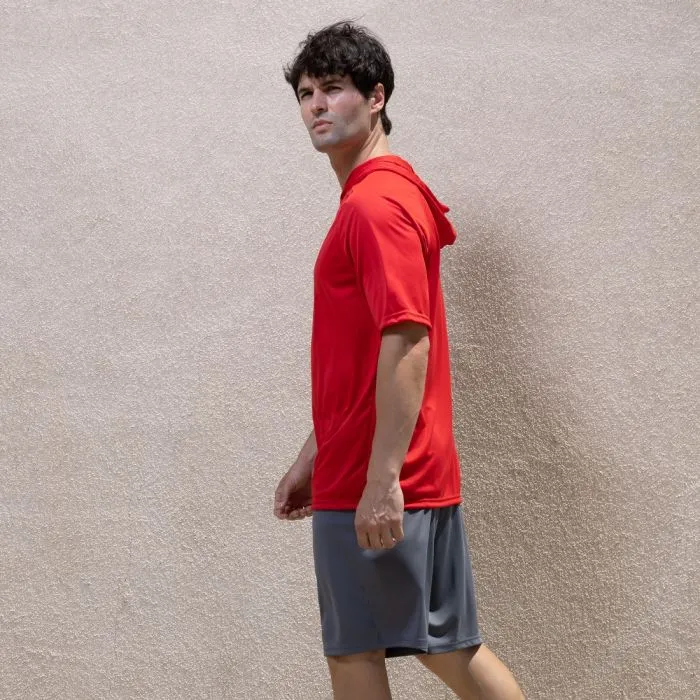 A4 N3408 Cooling Performance Short Sleeve Hooded Tee