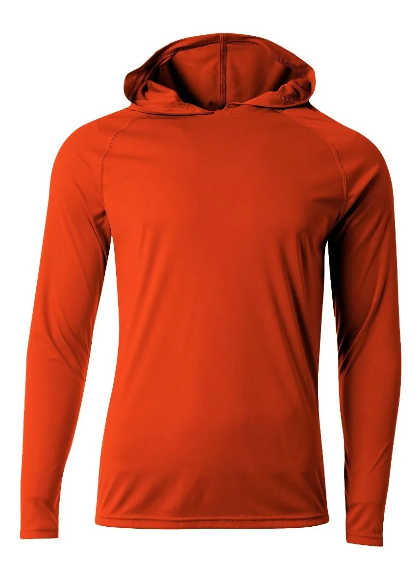 A4 NB3409 Youth Cooling Performance Long Sleeve Hooded Tee
