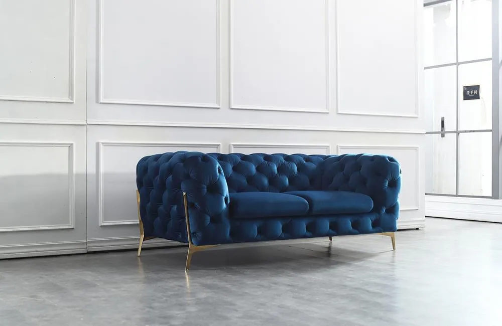 Abel Blue Loveseat