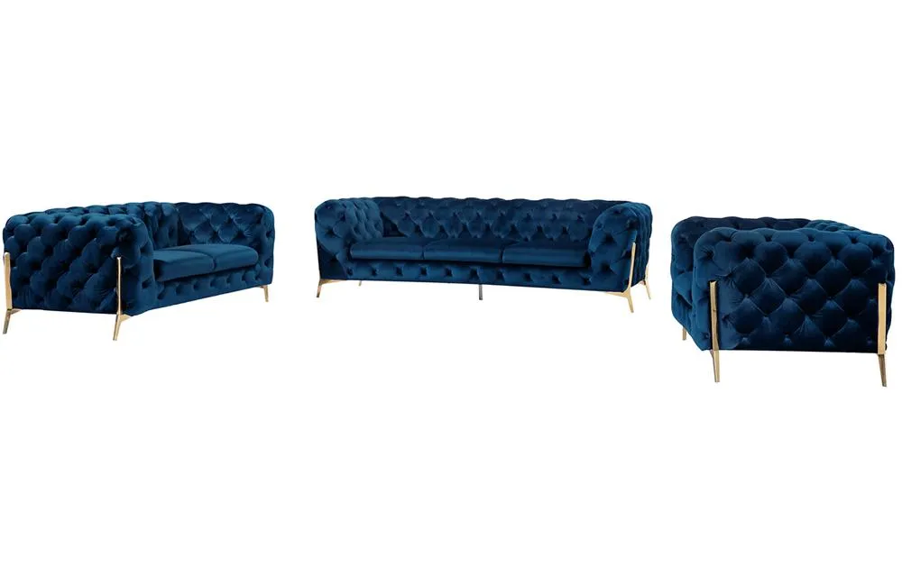 Abel Blue Loveseat