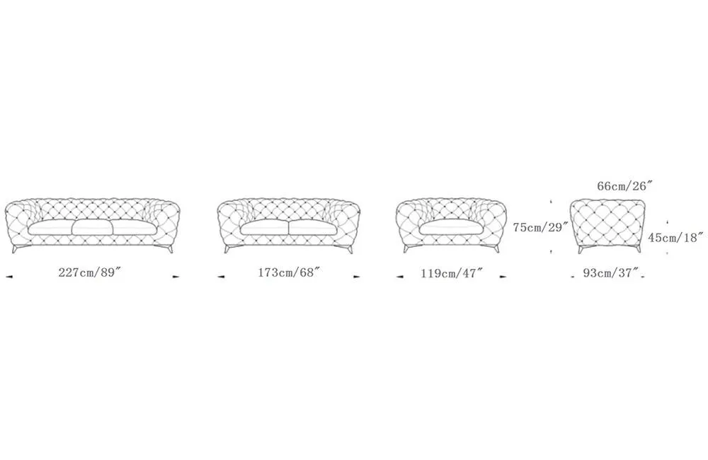 Abel Blue sofa