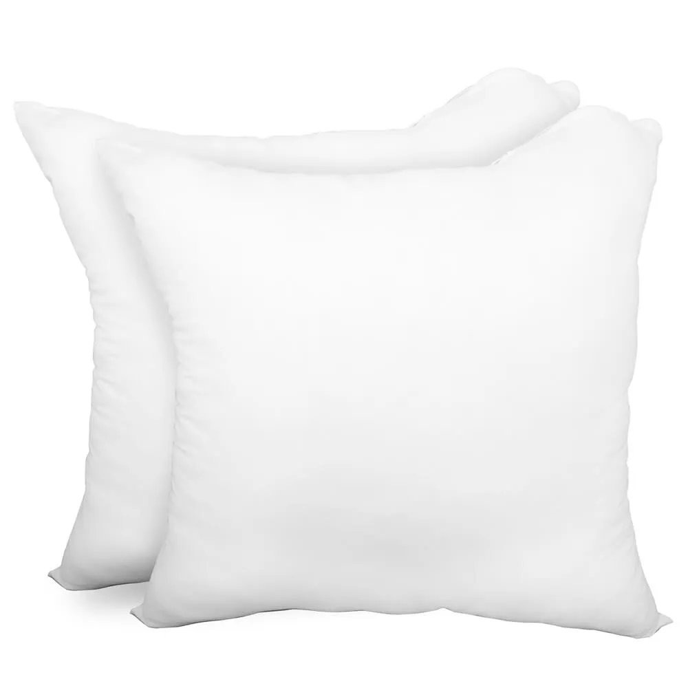 Adjustable Pillow Form 20" x 20" (Polyester Fill) - Premium Fabric Cover