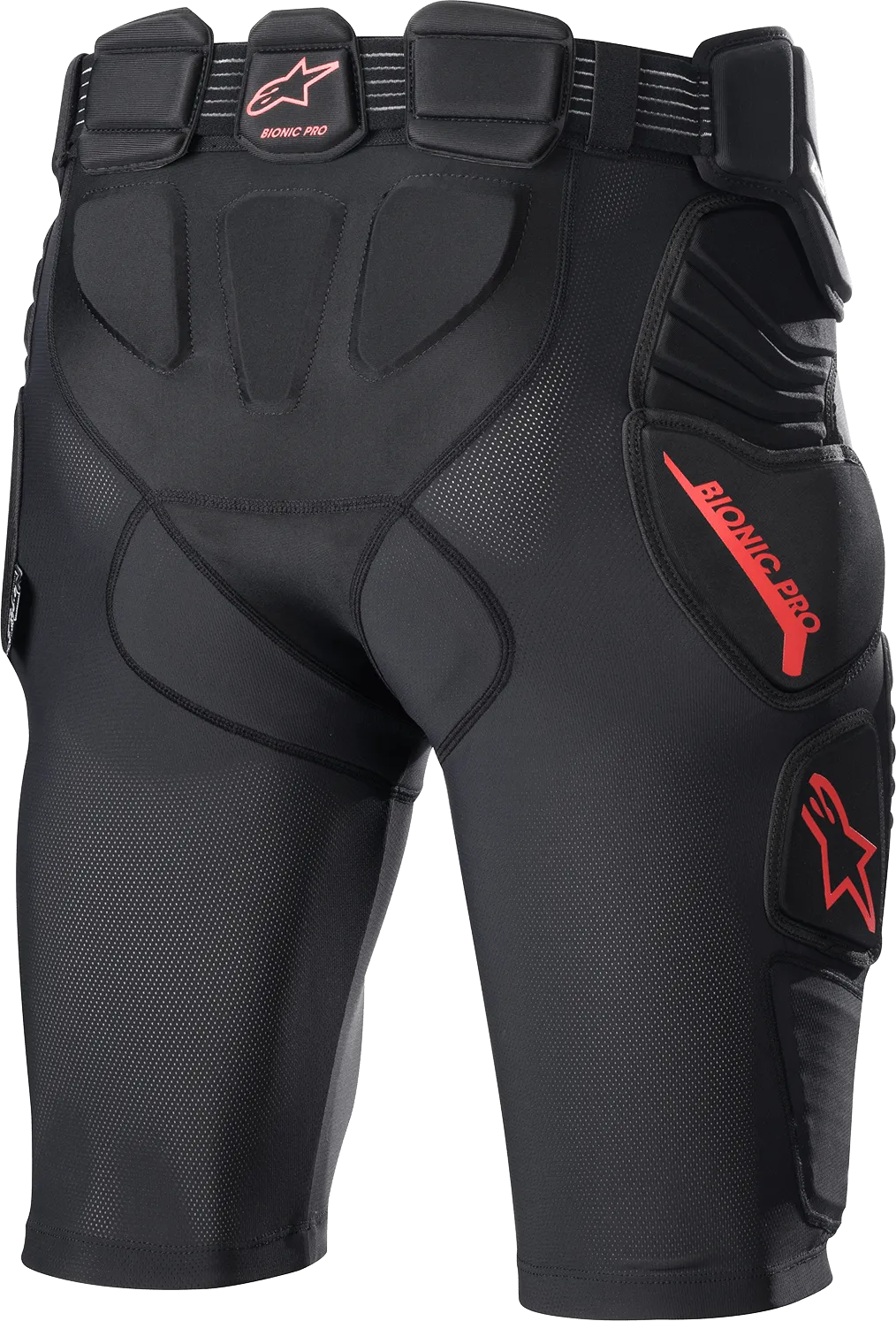 ALPINESTARS Bionic Pro Protection Shorts - Black/Red - XL 6507523-13-XL