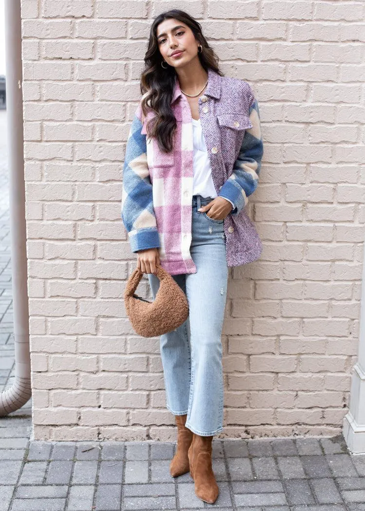 Astrid Long Plaid Coat