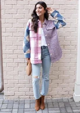 Astrid Long Plaid Coat