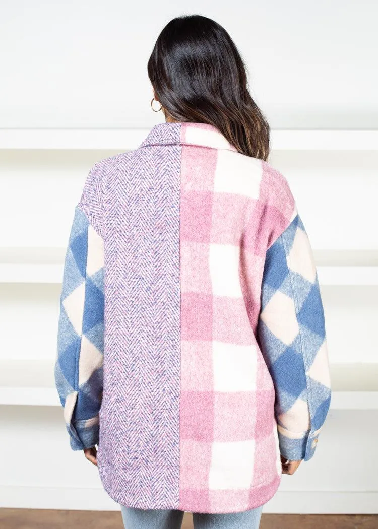 Astrid Long Plaid Coat