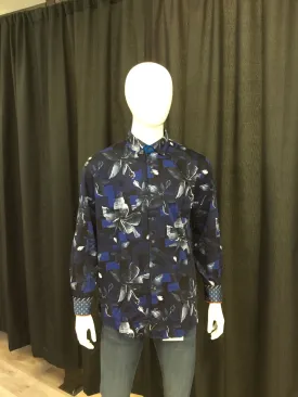 Au Noir CALLISTO Mens L/S Dress Shirt Navy