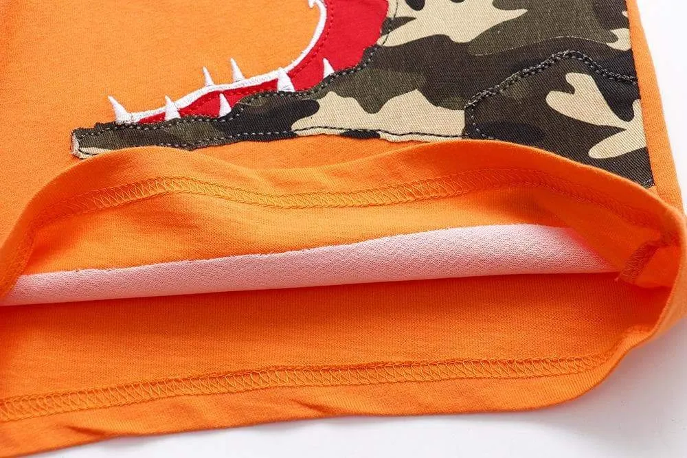 Baby/Toddler Boy Crocodile Pattern Orange T-shirt