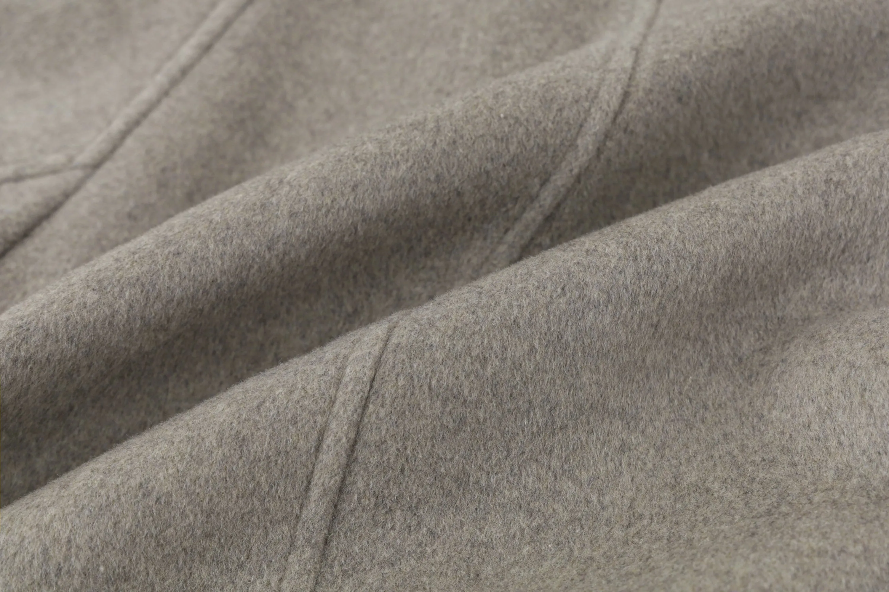 Balmacaan Coat In Gray Beige