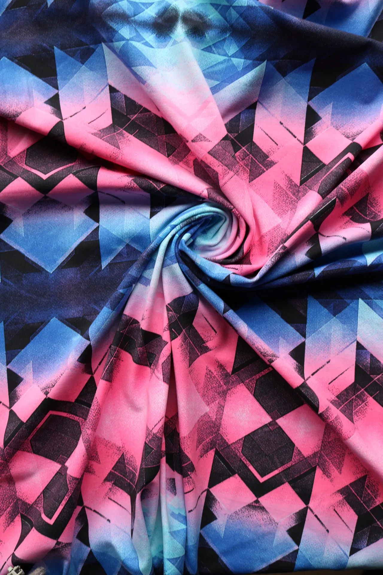 Blue & Pink Quarashi Premium Athletic Nylon/Spandex