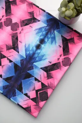 Blue & Pink Quarashi Premium Athletic Nylon/Spandex