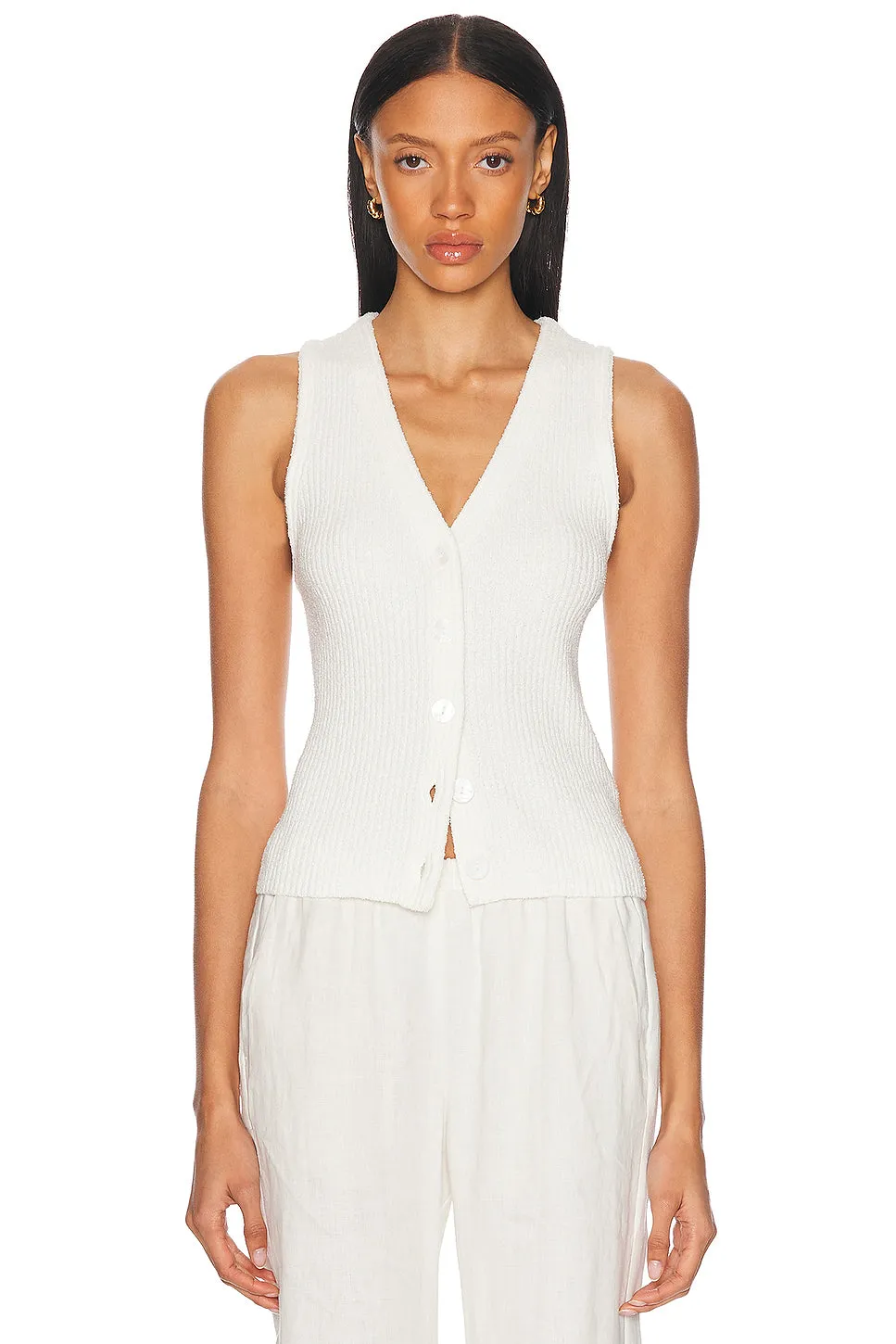 Boucle Knit Vest