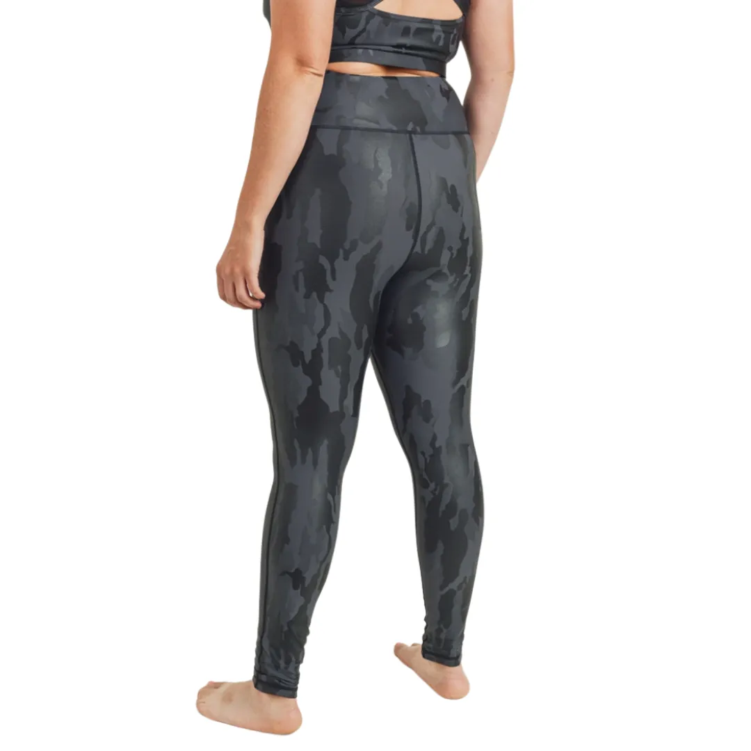 Camo Foil Highwaist Leggings - Crvy