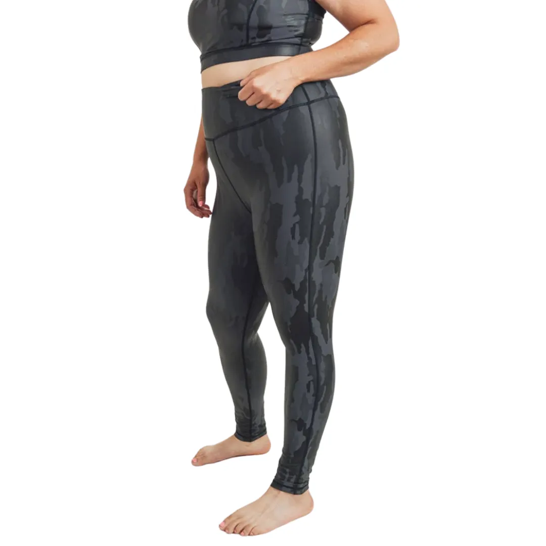 Camo Foil Highwaist Leggings - Crvy