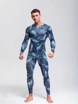 Camouflage Suit  Men's Thermal Underwear Quick-Drying Sportswear  Long Johns Winter Thermal Underwear Rashgard Male  Sport Suit