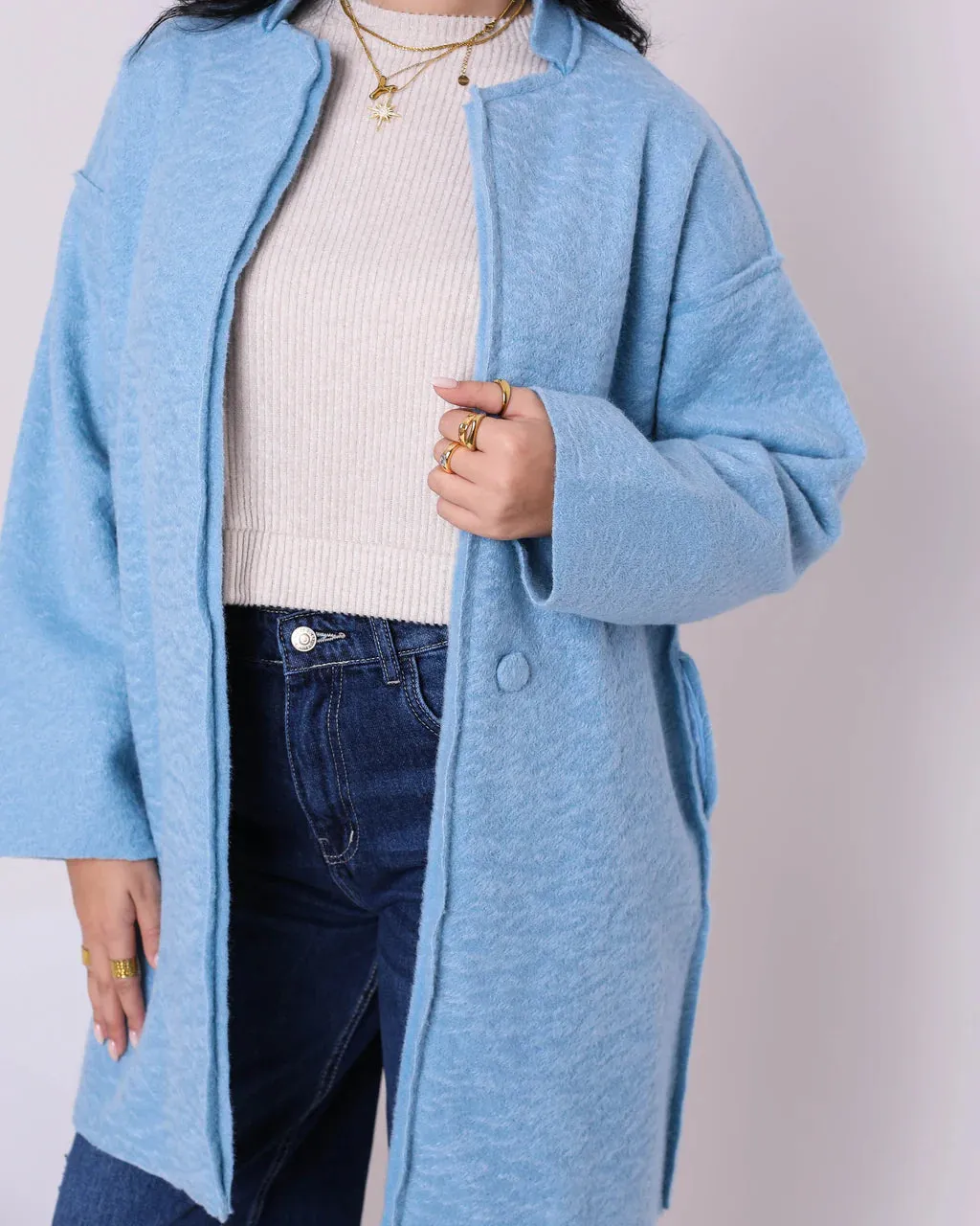 Casual Wool Coat (W708) - Just4Women