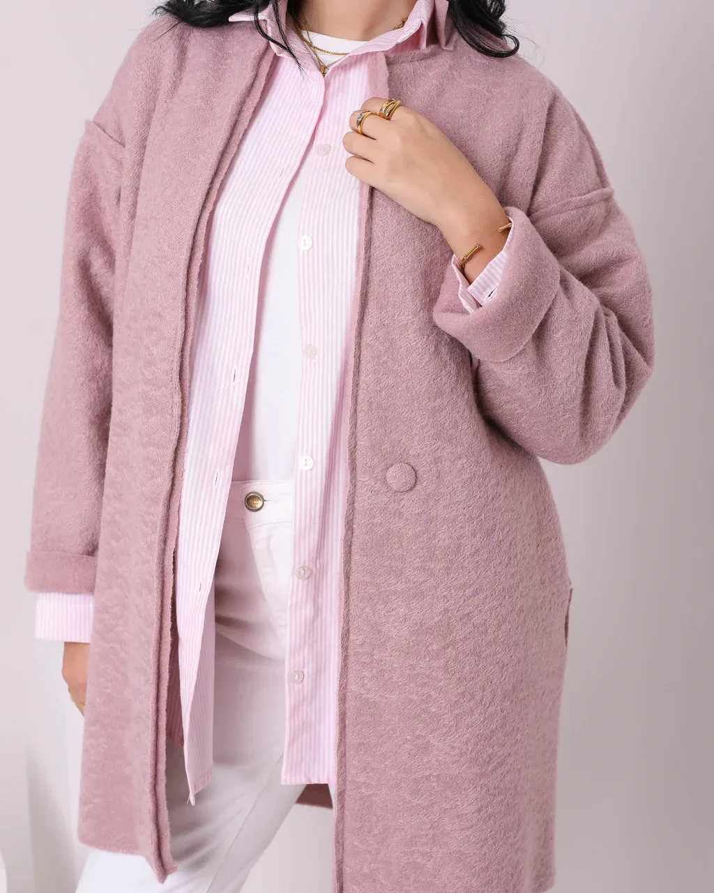 Casual Wool Coat (W708) - Just4Women