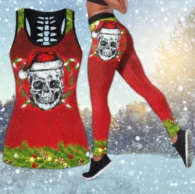 Christmas Santa Skull Combo Tanktop & Leggings