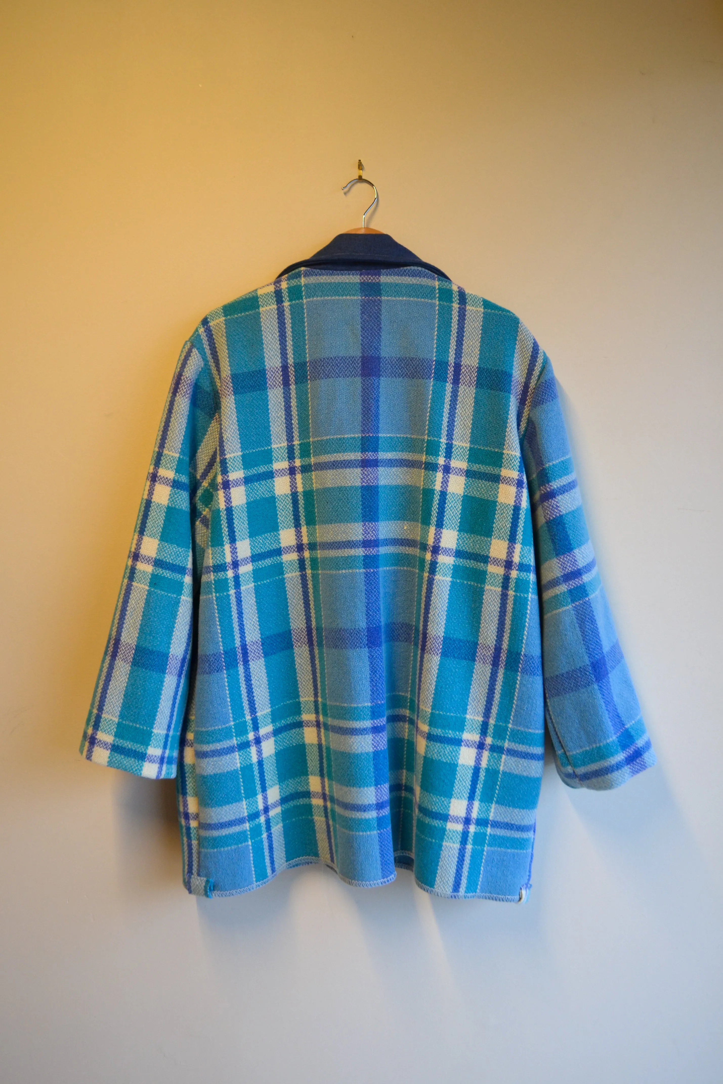 Coat | Blue | Wool | Large