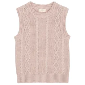 Copenhagen Colors Lb. Rosa Knitted Cable Vest