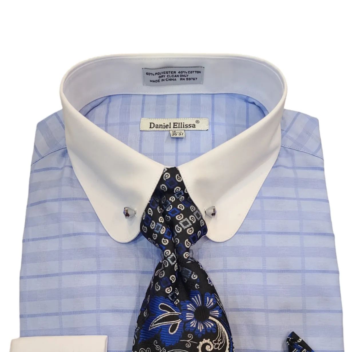 Daniel Elissa French cuff D shirt Combo