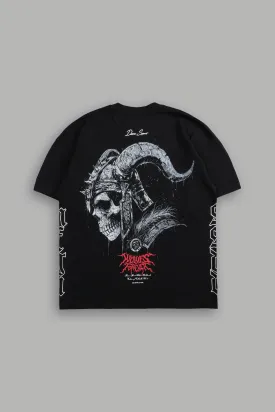 Darc Einherjar "Side By Side" Oversized Tee in Black
