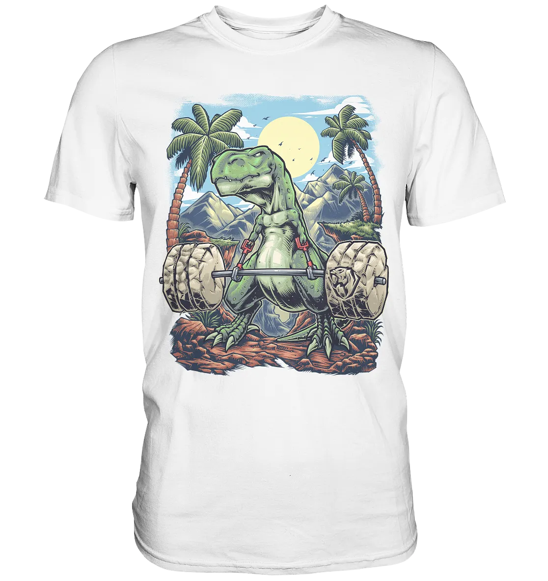 Deadlifting T-rex T-shirt (EU)