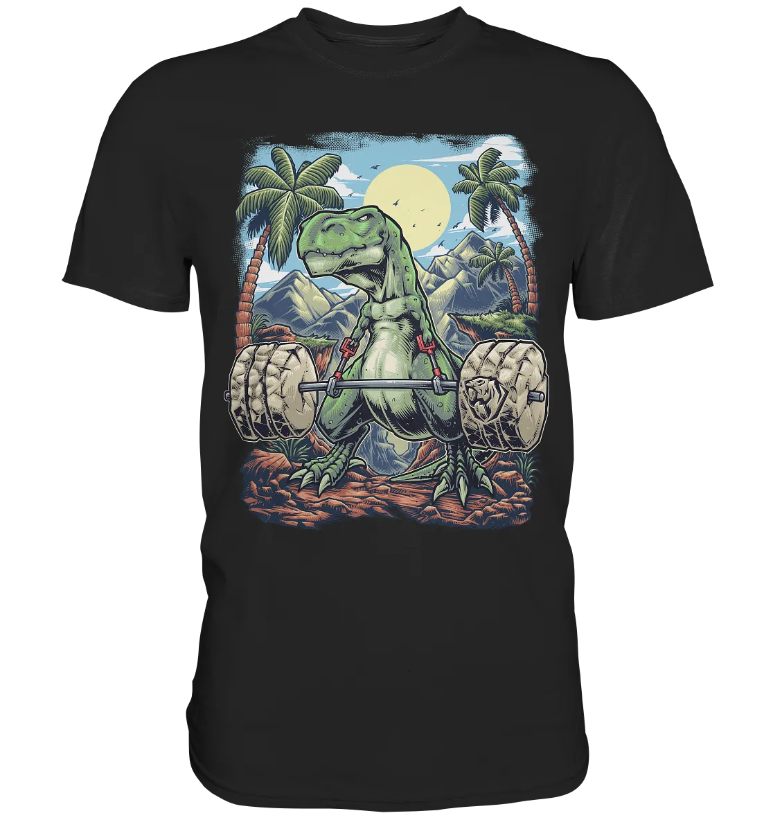 Deadlifting T-rex T-shirt (EU)