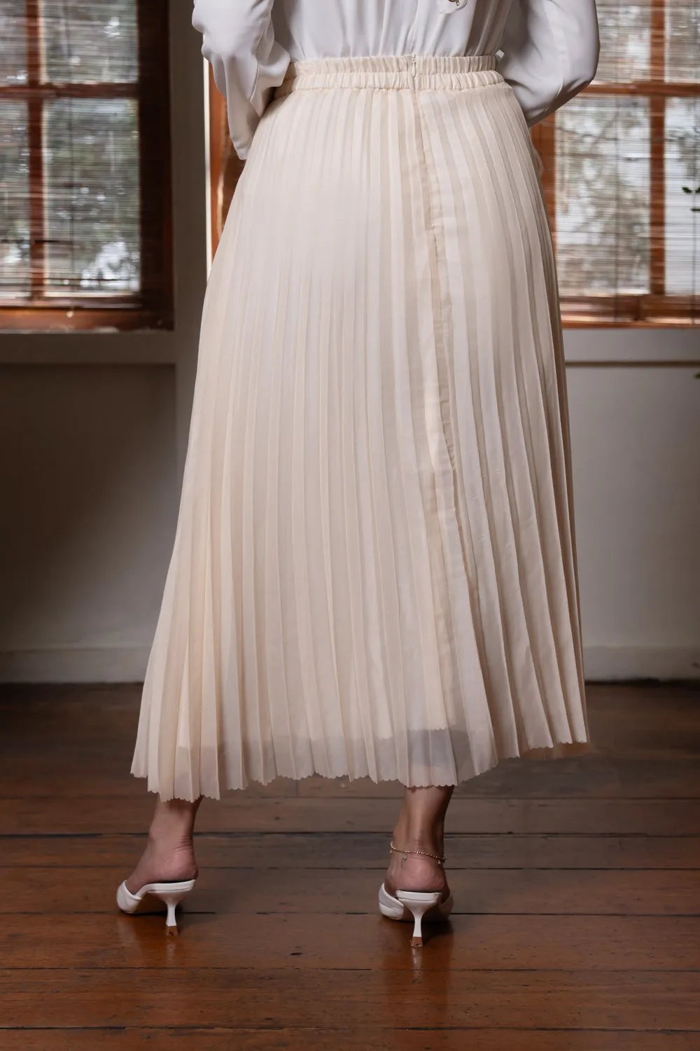 Elle Pleated Skirt Pear Sorbet