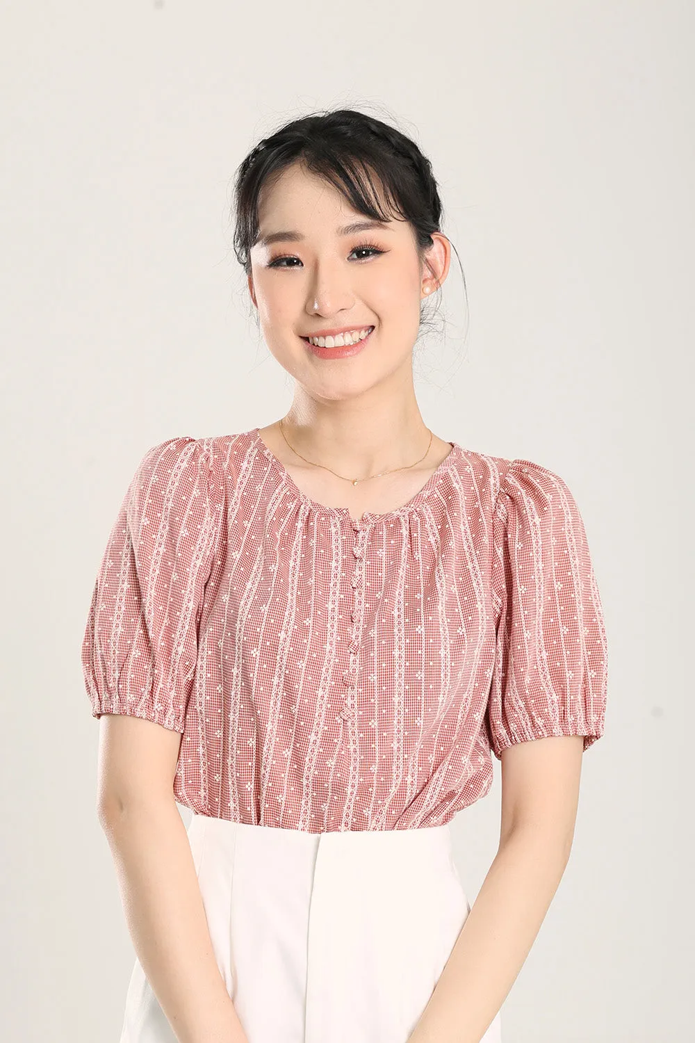 Emmett Blouse in Red