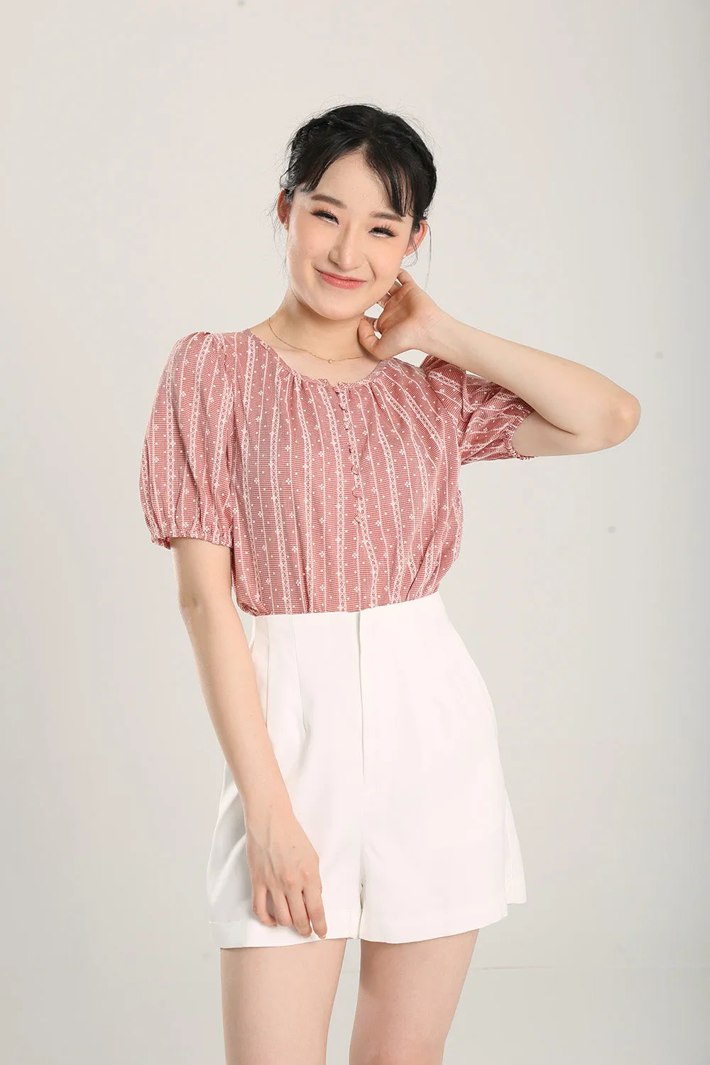 Emmett Blouse in Red