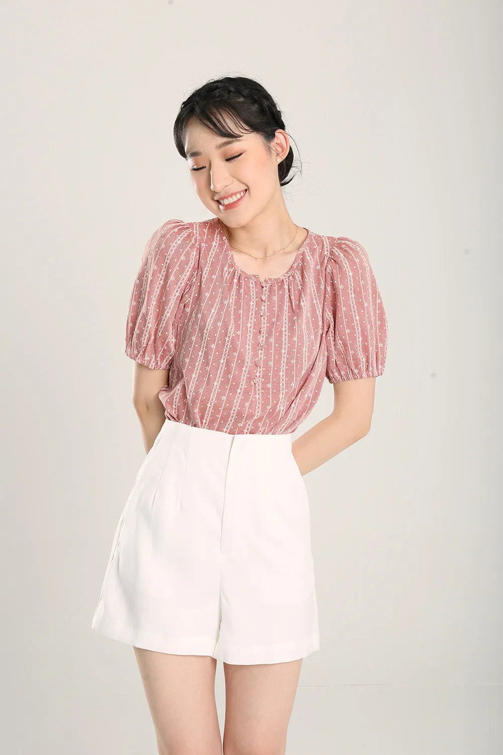Emmett Blouse in Red
