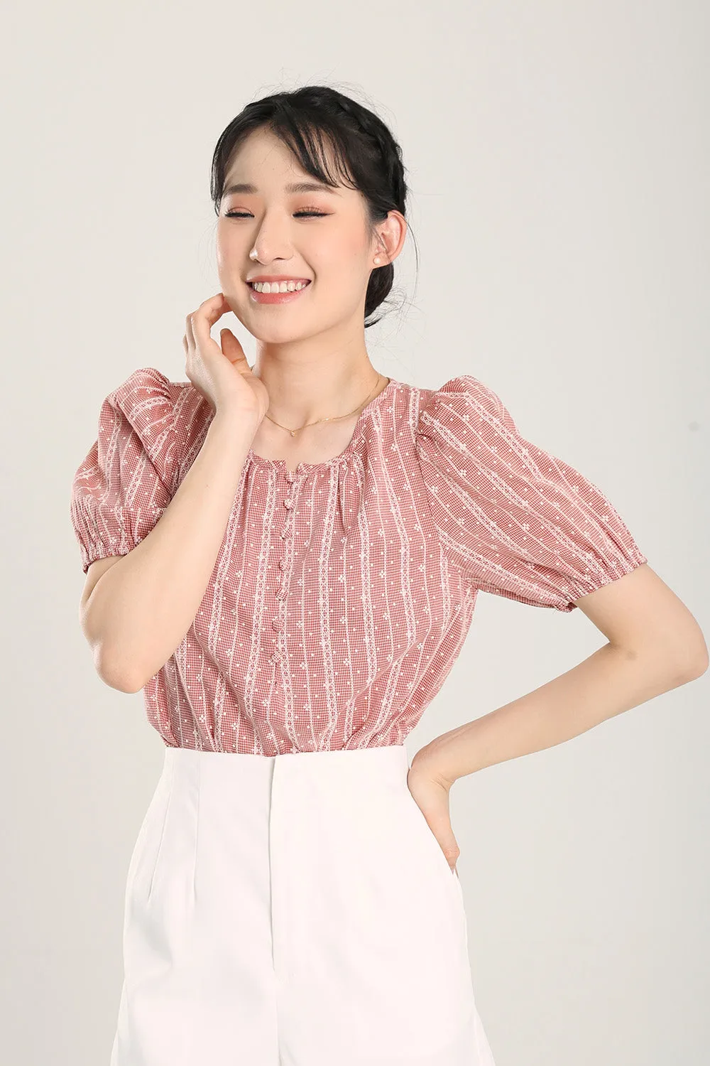 Emmett Blouse in Red