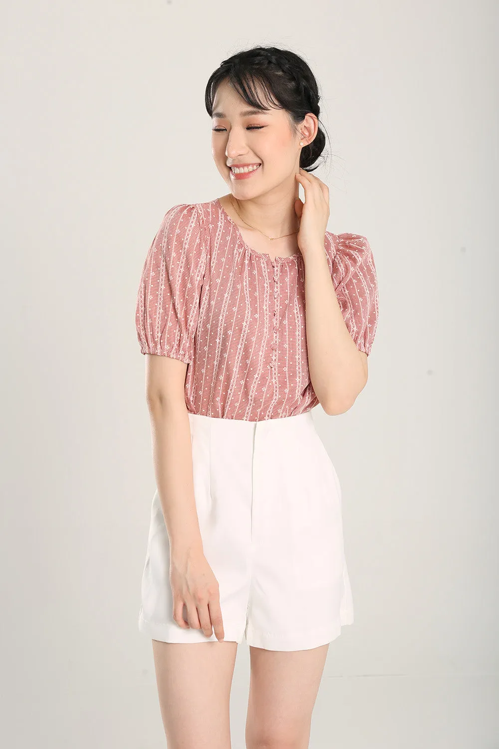 Emmett Blouse in Red