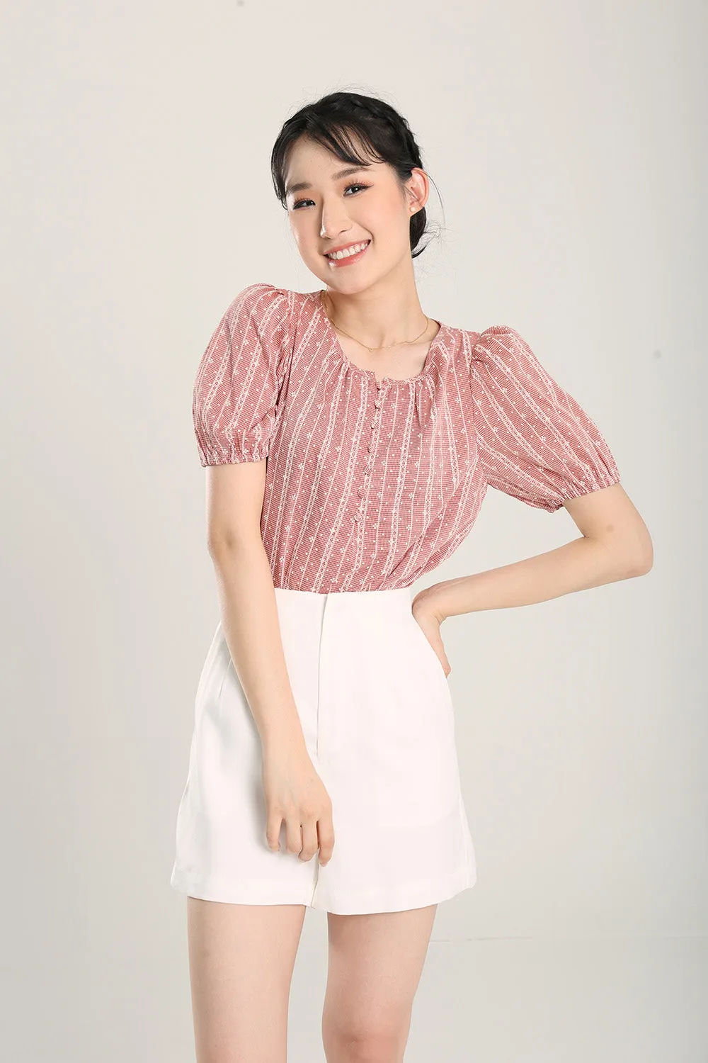 Emmett Blouse in Red