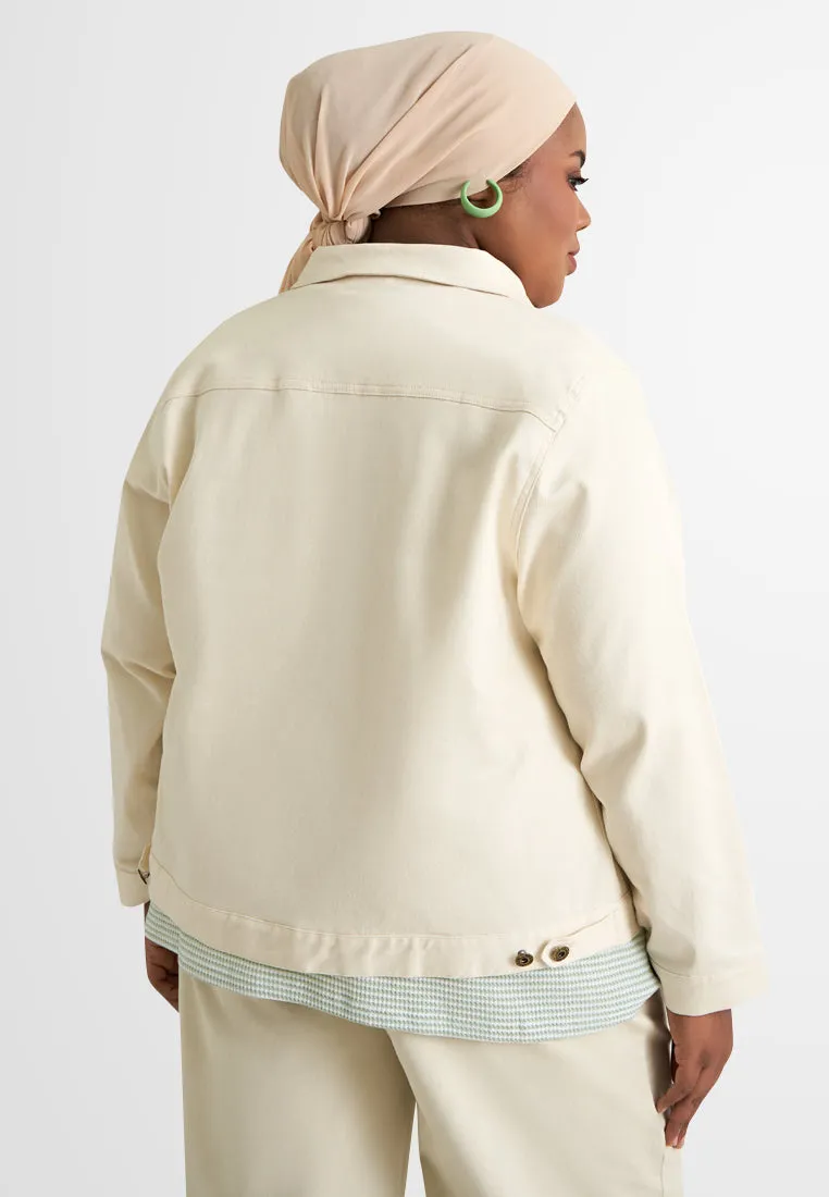 Enrika Stretchable Denim Like Jacket