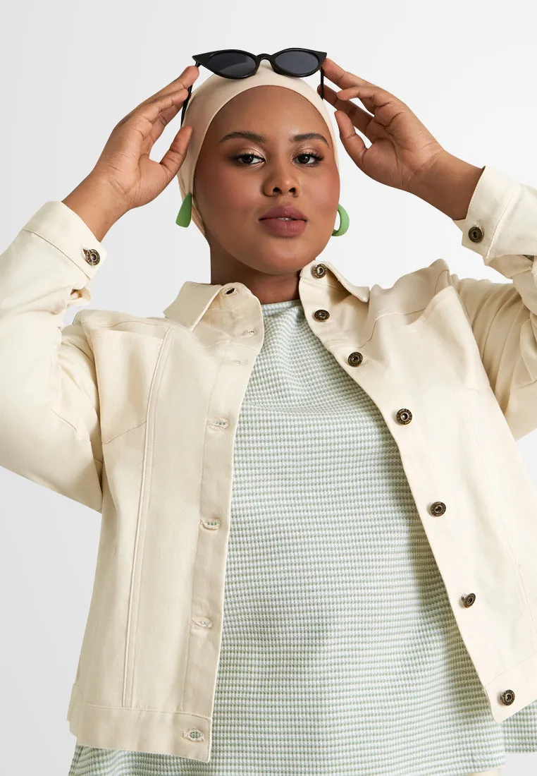 Enrika Stretchable Denim Like Jacket