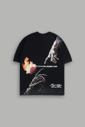 Eternal Fire "Premium" Oversized Tee in Black