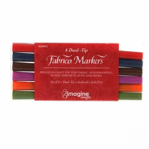 Fabrico Marker Set, Premium Fabric Markers (6pk)