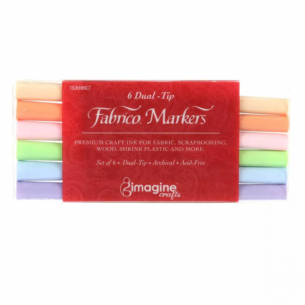 Fabrico Marker Set, Premium Fabric Markers (6pk)