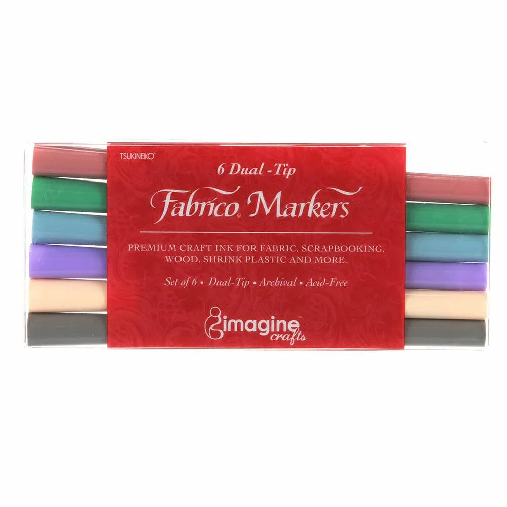 Fabrico Marker Set, Premium Fabric Markers (6pk)