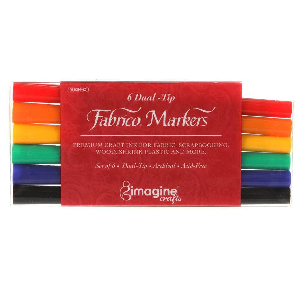 Fabrico Marker Set, Premium Fabric Markers (6pk)