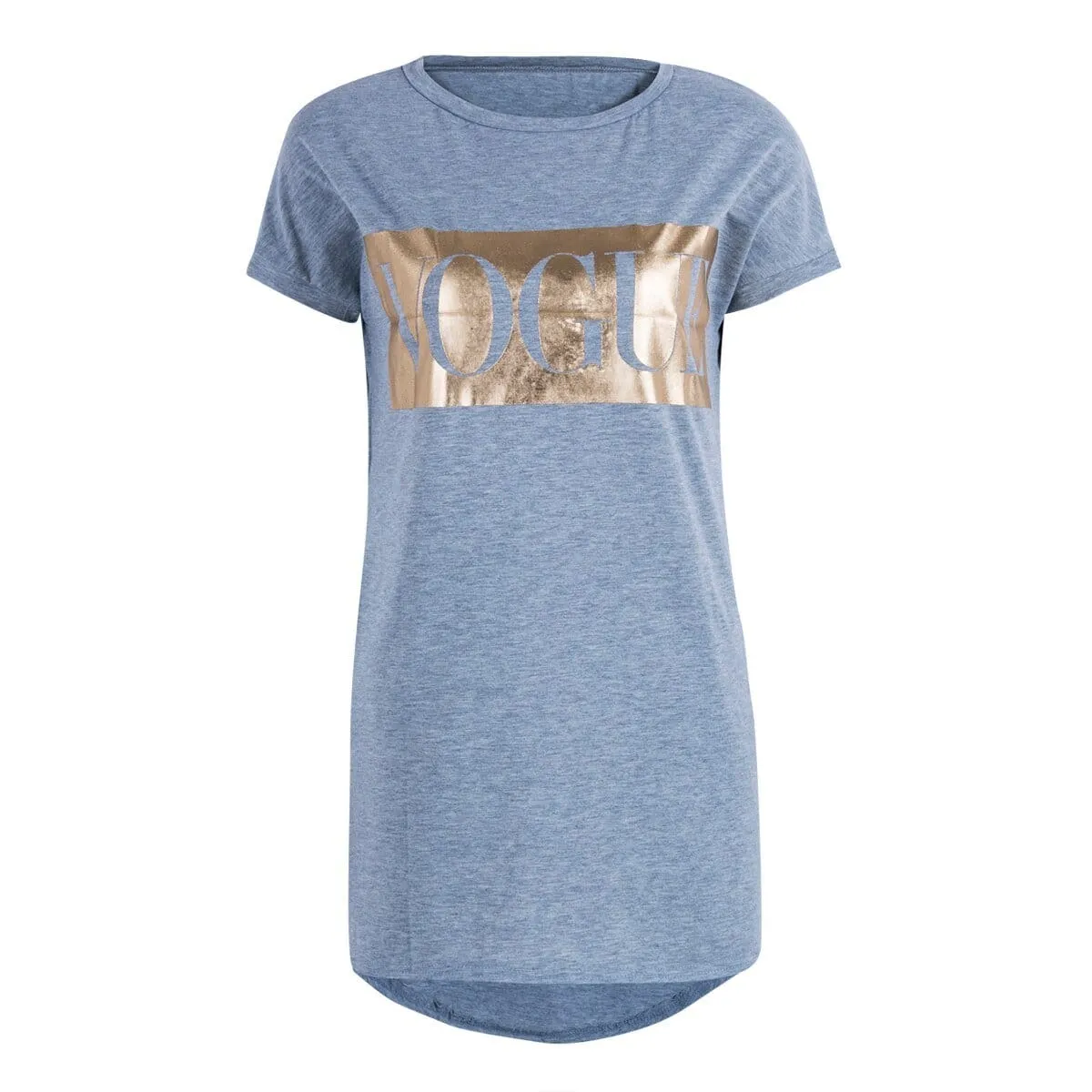 FashionSierra - Hot Women's Casual Summer Top Dress Short Sleeve VOGUE Tee Shirt Femme Party Loose Fashion Basic Shirt Dress