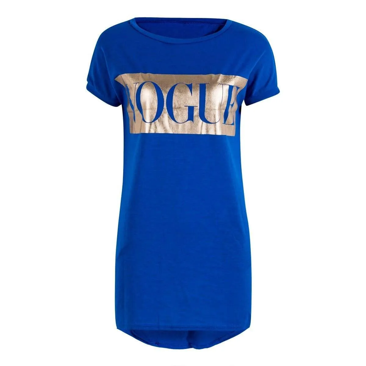 FashionSierra - Hot Women's Casual Summer Top Dress Short Sleeve VOGUE Tee Shirt Femme Party Loose Fashion Basic Shirt Dress