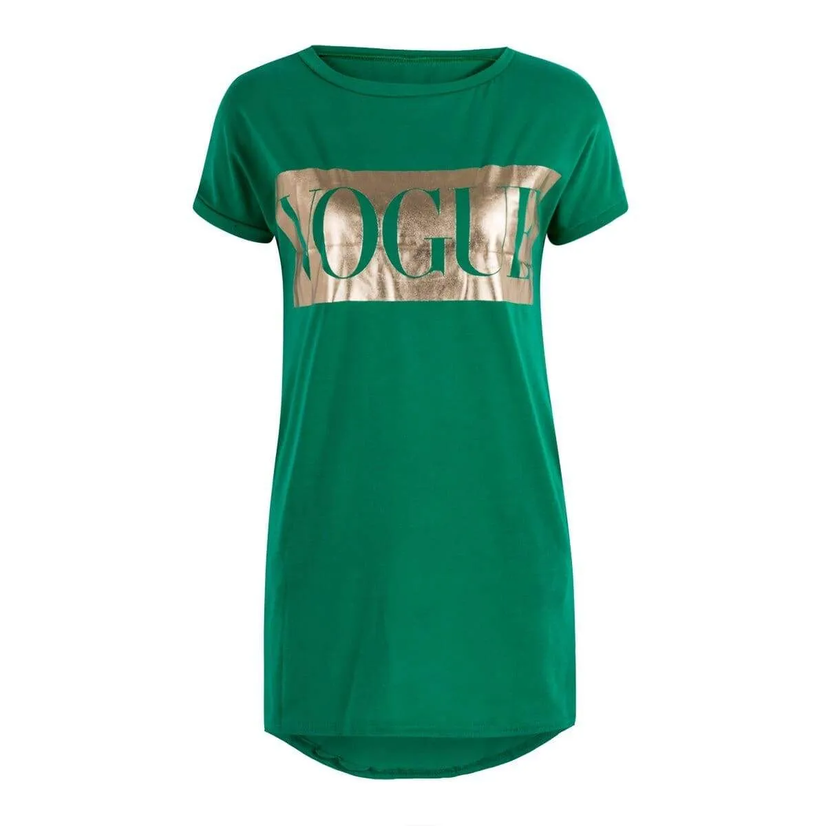 FashionSierra - Hot Women's Casual Summer Top Dress Short Sleeve VOGUE Tee Shirt Femme Party Loose Fashion Basic Shirt Dress