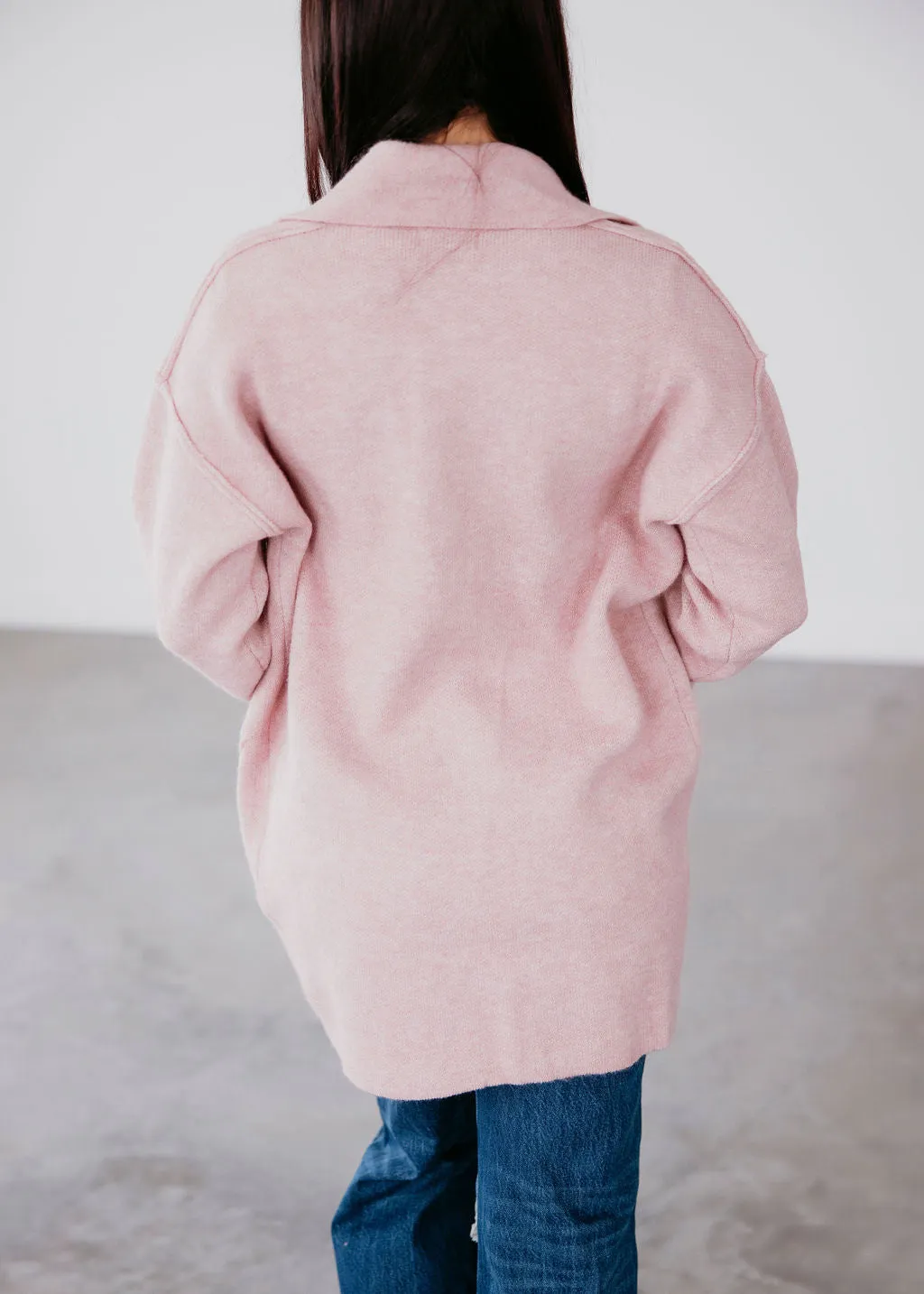 Fey Collared Knit Coat