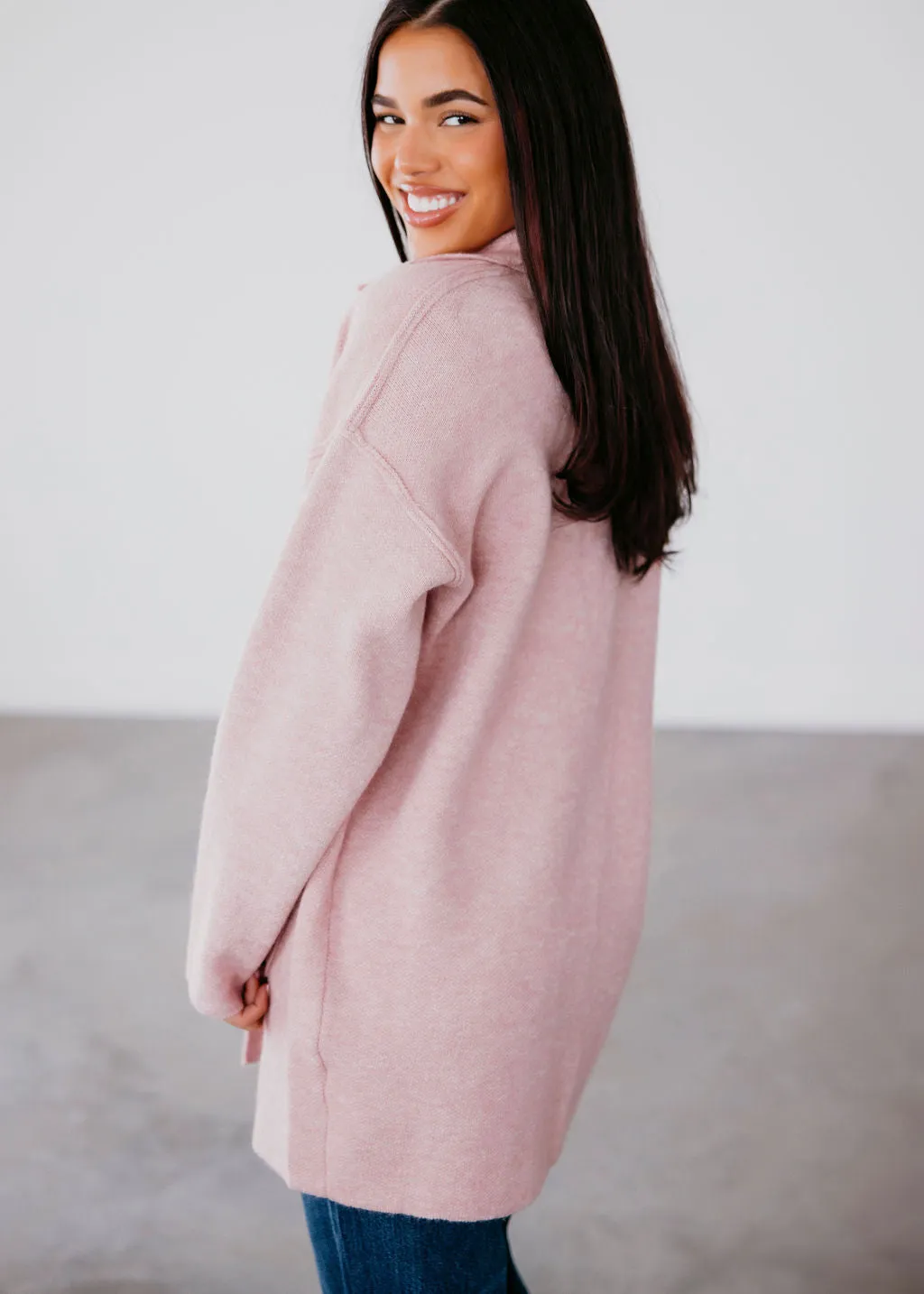Fey Collared Knit Coat