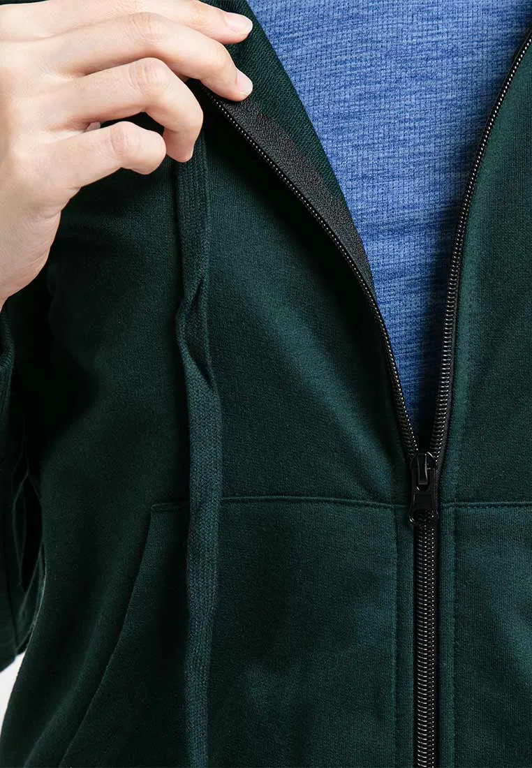 Forest Ladies Stretchable Sweatshirt Cotton Terry Hoodie Women Jacket | Jaket Perempuan - 830108