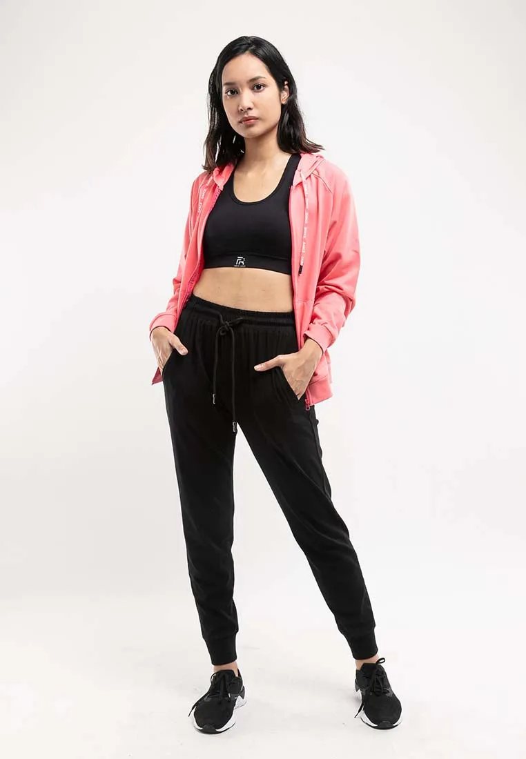 Forest Ladies Stretchable Sweatshirt Cotton Terry Hoodie Women Jacket | Jaket Perempuan - 830108